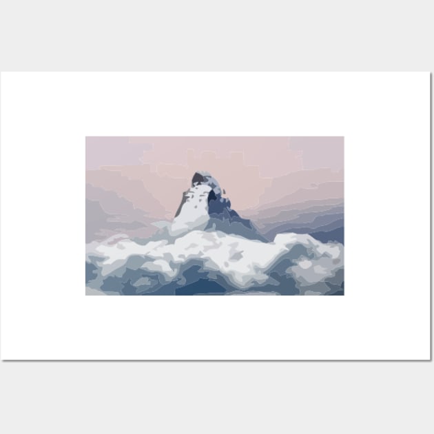 Matterhorn Vector Painting Wall Art by gktb